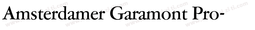 Amsterdamer Garamont Pro字体转换
